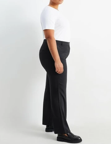 Pantaloni C&A Plus Size, negru Negru