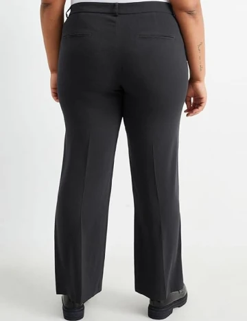 Pantaloni C&A Plus Size, negru Negru
