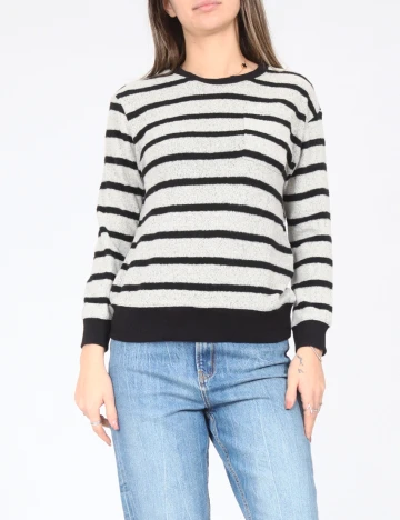 Bluza Zara, gri/negru