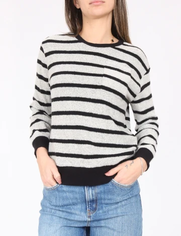 Bluza Zara, gri/negru