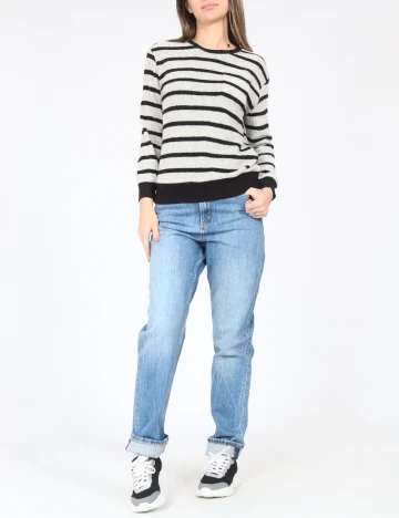 Bluza Zara, gri/negru