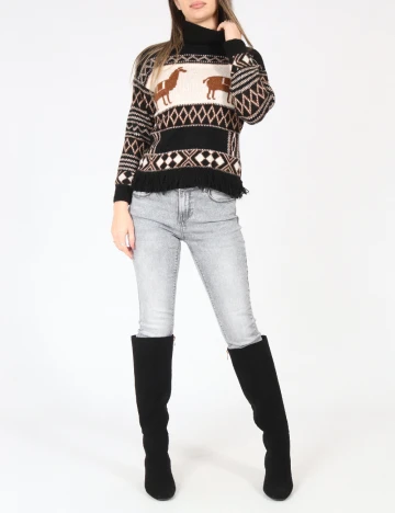 Pulover Zara, negru Negru