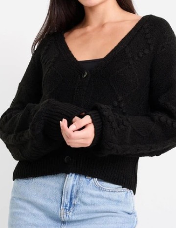 
						Cardigan C&A, negru