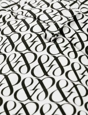 Pantaloni C&A, negru/alb