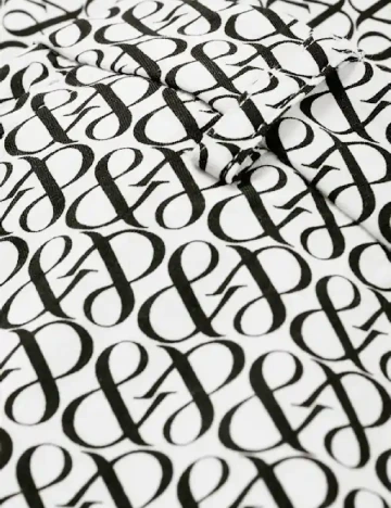 Pantaloni C&A, negru/alb Gri