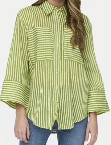 Camasa Jacqueline de Yong, verde Verde