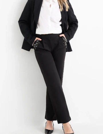 Pantaloni C&A, negru Negru