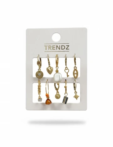 Set Cercei Trend, auriu Galben