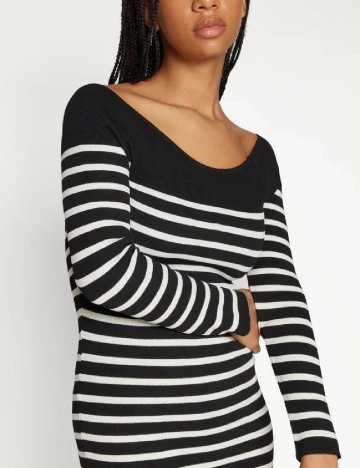 Rochie scurta Only, negru/alb Negru