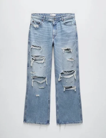 Blugi Zara, albastru Albastru