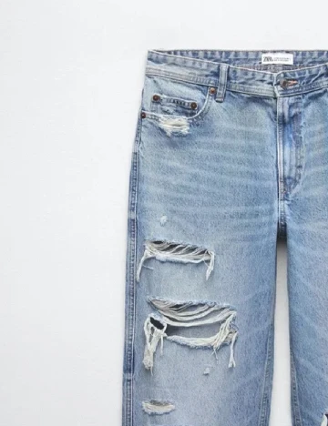 Blugi Zara, albastru Albastru