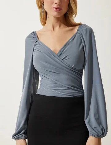 Bluza Happiness Istanbul, gri Gri