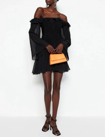 Rochie scurta TRENDYOL, negru Negru