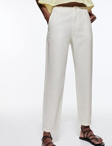 Pantaloni Zara, alb