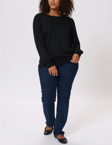 Bluza Kaffe Curve, negru Negru