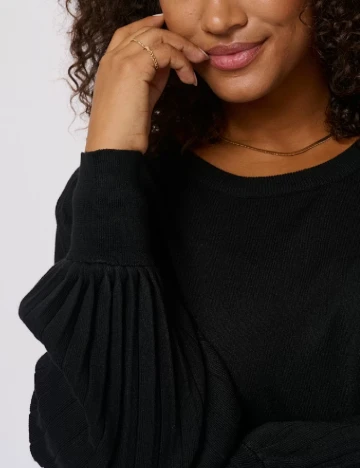 Bluza Kaffe Curve, negru Negru