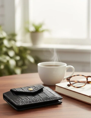 Mini portofel Trendz, negru