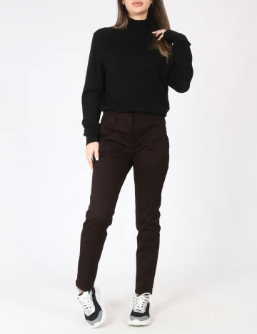 Pantaloni Zara, maro