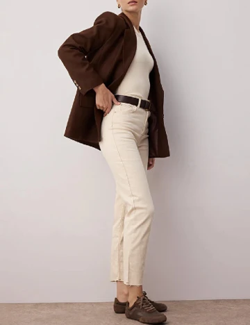 Blugi TRENDYOL, crem