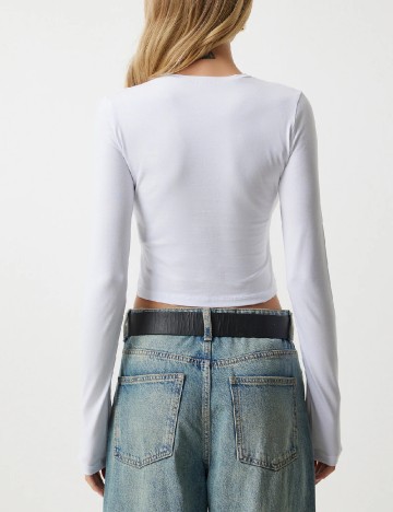 Set bluze 2 bucati Happiness Istanbul, negru/alb