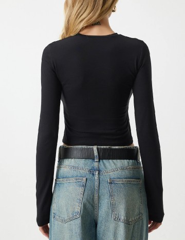 Set bluze 2 bucati Happiness Istanbul, negru/alb