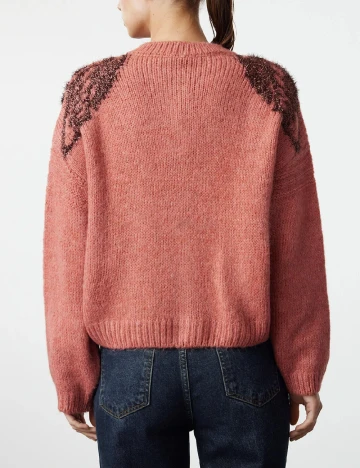 Cardigan TRENDYOL, roz pudra