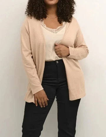 Cardigan Kaffe Curve, crem