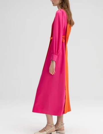 Rochie medie Touche, portocaliu/roz