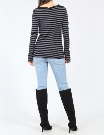 Bluza Zara, gri/negru