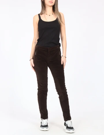 Pantaloni Zara, maro