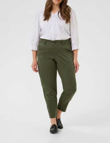 Pantaloni Kaffe Curve, verde
