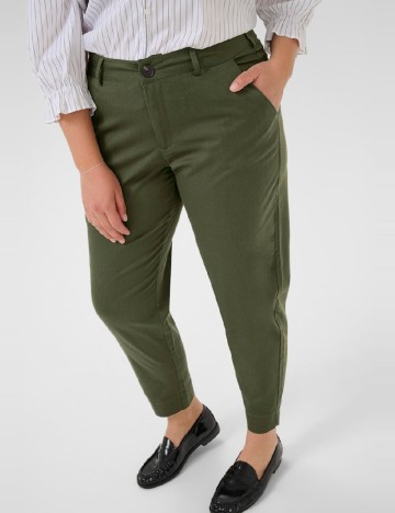 Pantaloni Kaffe Curve, verde