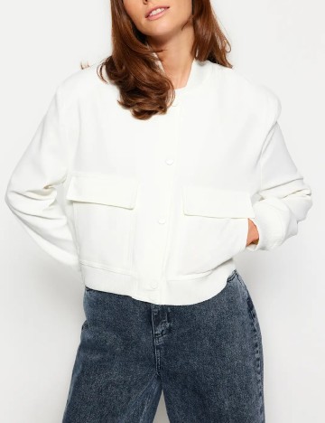 Jacheta TRENDYOL, alb