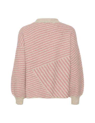 Pulover Kaffe, roz/bej