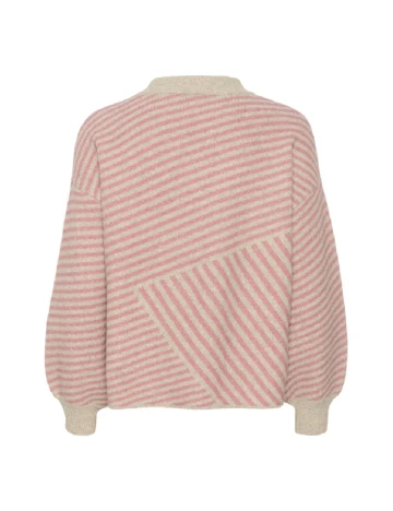 Pulover Kaffe, roz/bej