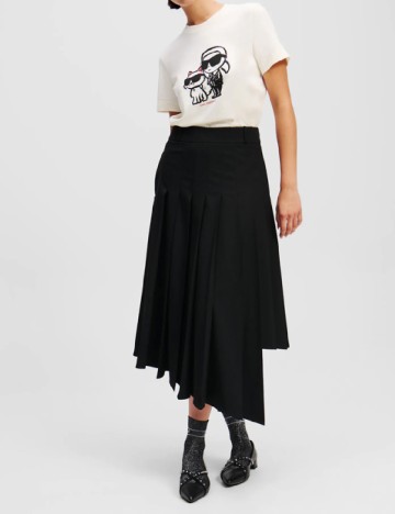 Tricou KARL LAGERFELD, ecru