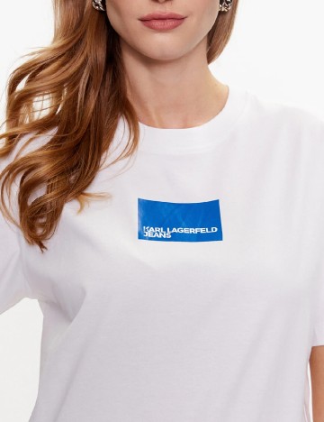 Tricou Karl Lagerfeld Jeans, alb