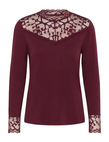 Bluza Cream, visiniu