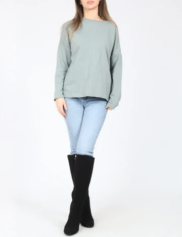 Bluza Pull&Bear, verde