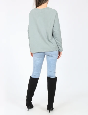 Bluza Pull&Bear, verde
