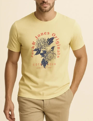 Tricou Jack&Jones, galben