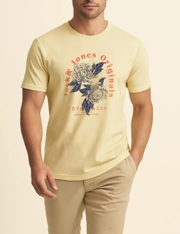 Tricou Jack&Jones, galben