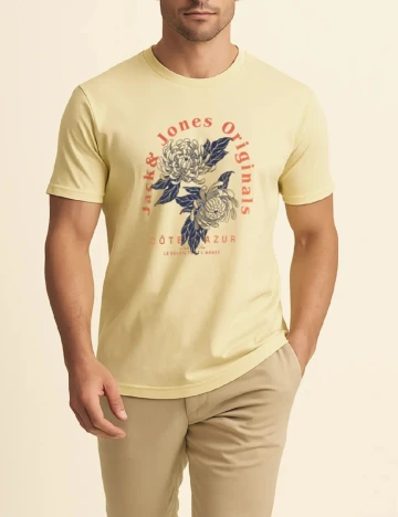 Tricou Jack&Jones, galben