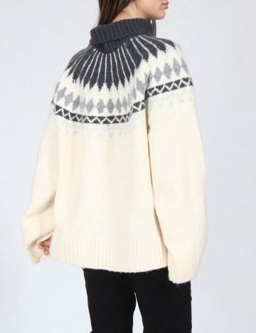 Pulover C&A, gri/alb