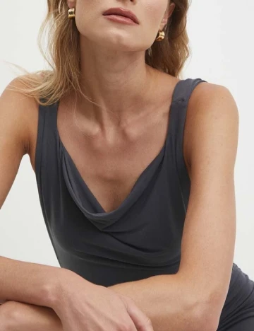 Rochie lunga Answear LAB, gri