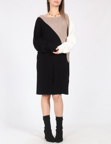 Rochie scurta C&A, negru/maro