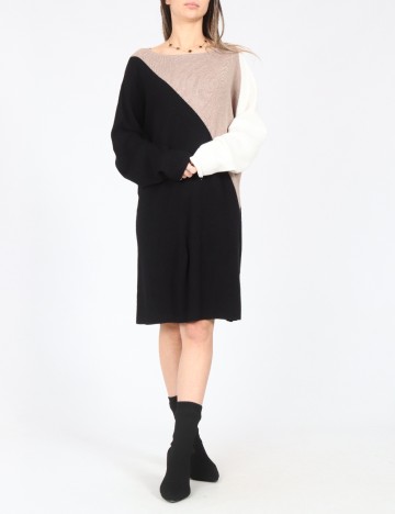 Rochie scurta C&A, negru/maro