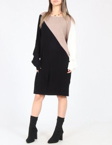 Rochie scurta C&A, negru/maro