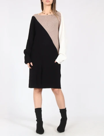 Rochie scurta C&A, negru/maro