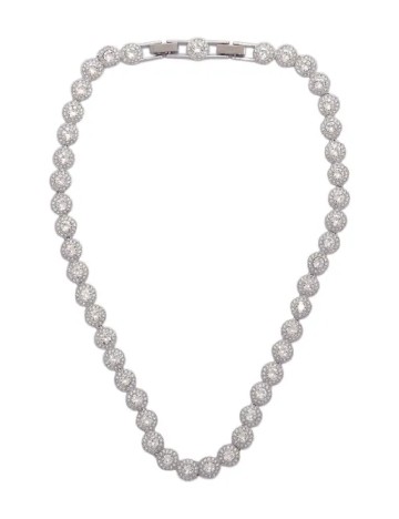 Colier Swarovski, argintiu